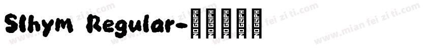 SIhym Regular字体转换